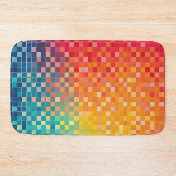 Item preview, Rainbow Pixelart Colorful Checker Pattern designed and sold by PatternBestFan.