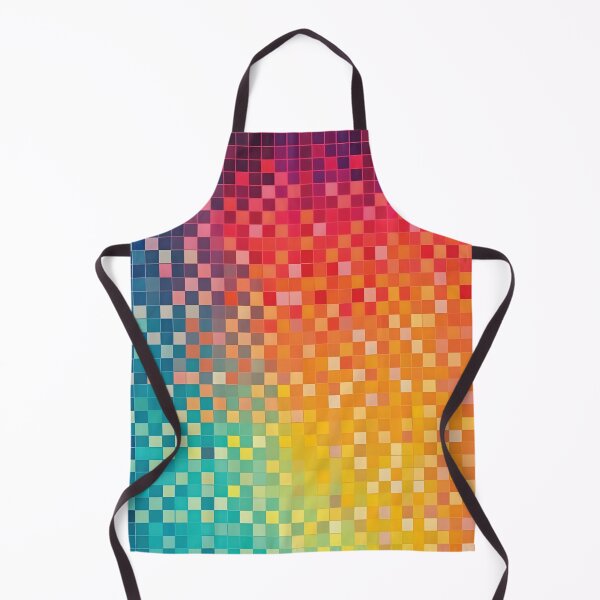 Item preview, Rainbow Pixelart Colorful Checker Pattern designed and sold by PatternBestFan.