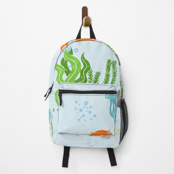 Item preview, Goldfish coral reef jellyfish sticker designed and sold by JadeNeststudio.