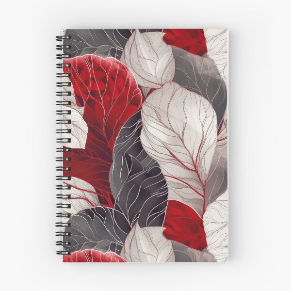 Item preview, White and red abstract organic pattern designed and sold by DyliDaily.