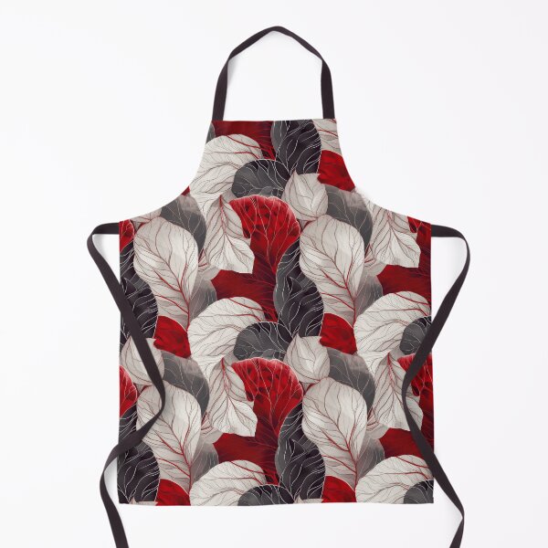 Item preview, White and red abstract organic pattern designed and sold by DyliDaily.