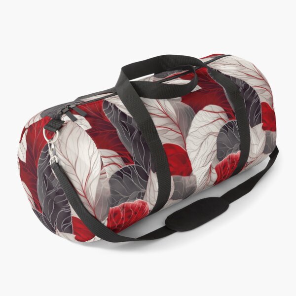 Item preview, White and red abstract organic pattern designed and sold by DyliDaily.