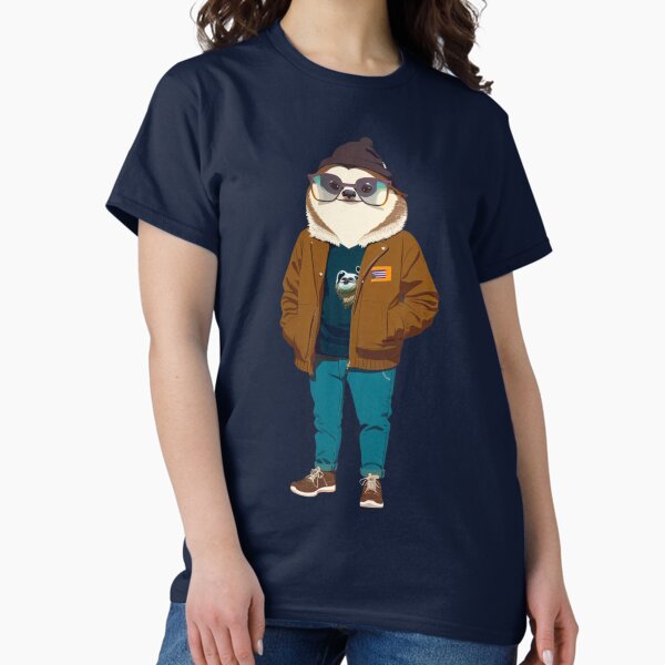 Item preview, Hipster Sloth V27 designed and sold by HipsterAnimals.