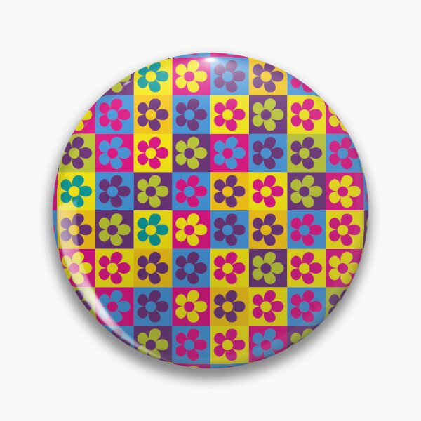 Item preview, Checkered Flower Seamless Patterns designed and sold by backham-design.