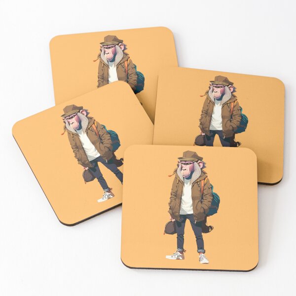 Item preview, Hipster Baboon V23 designed and sold by HipsterAnimals.