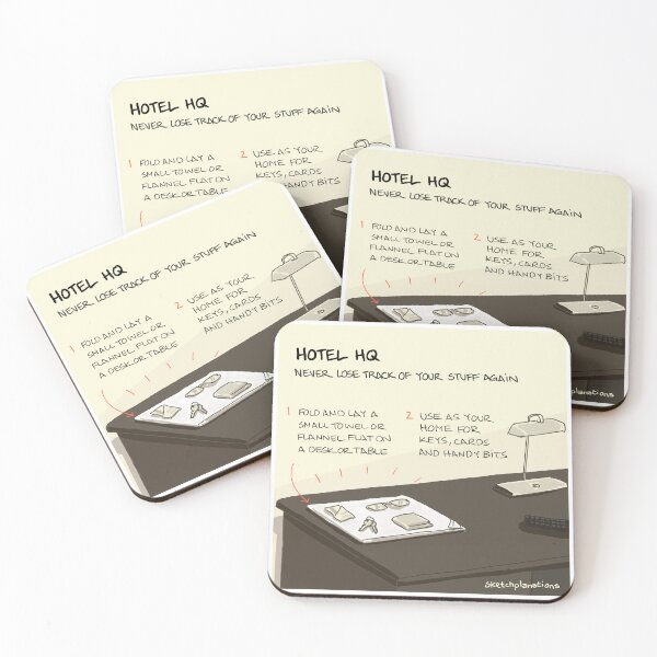 Item preview, Hotel HQ designed and sold by Sketchplanations.