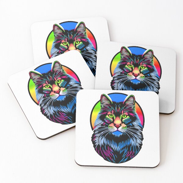 Item preview, Splash Maine coon Cat - Colorful, Pop Art v3.0 designed and sold by adredn86.
