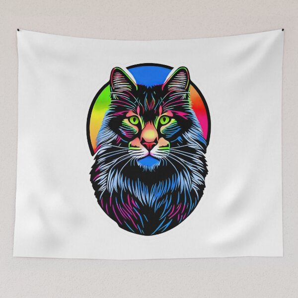 Item preview, Splash Maine coon Cat - Colorful, Pop Art v3.0 designed and sold by adredn86.