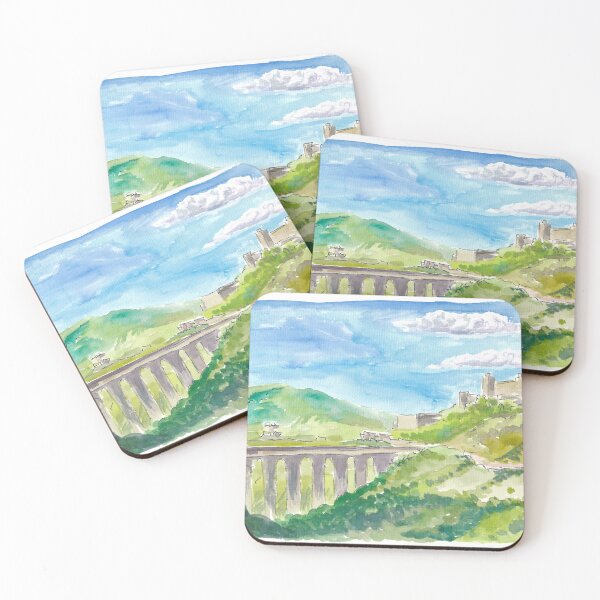 Item preview, Spoleto Italy City on Apennines Mountain Range designed and sold by artshop77.