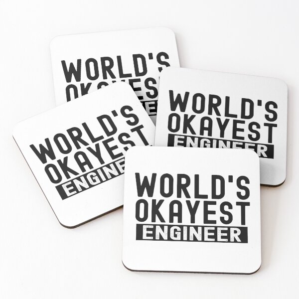 Item preview, World's Okayest Engineer designed and sold by Stuffspot.