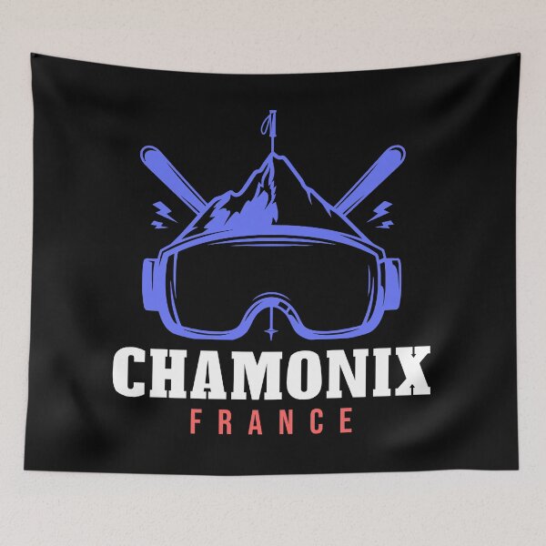 Item preview, Chamonix France Ski Resort Retro Skiing designed and sold by JackCurtis1991.