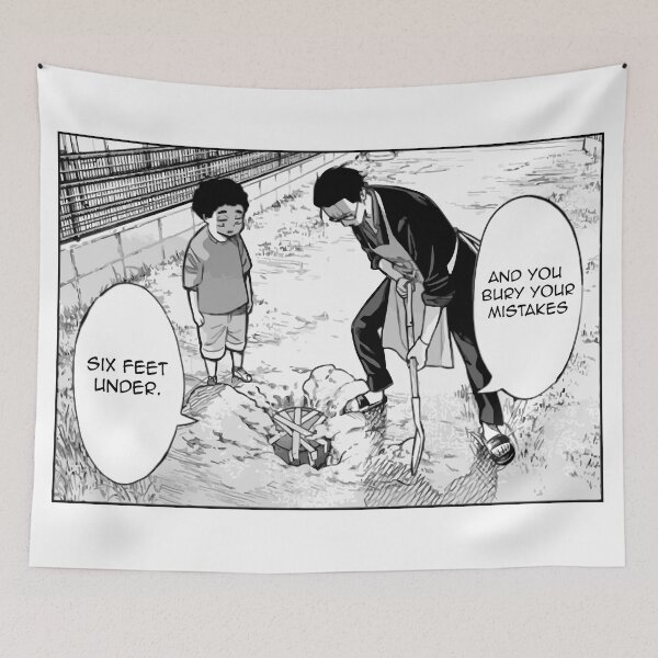 Item preview, The Way of the Househusband - Burry Your Mistakes designed and sold by MangaPizzaParty.