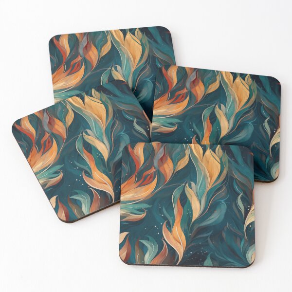 Item preview, Water blue and grean abstract organic pattern designed and sold by DyliDaily.
