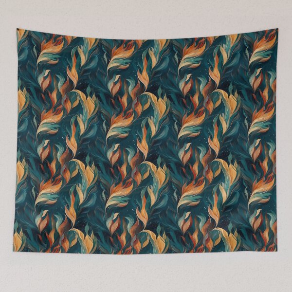 Item preview, Water blue and grean abstract organic pattern designed and sold by DyliDaily.