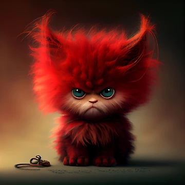 Artwork thumbnail, Grumpycat Red by ARTIMITY