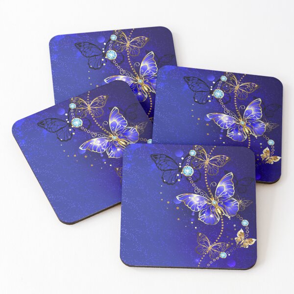 Item preview, Blue Background with Sapphire Butterfly designed and sold by Blackmoon9.