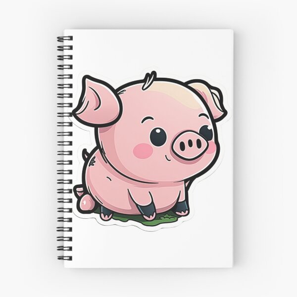 Artikelvorschau, niedlicher Schweineaufkleber entworfen und verkauft von OKR1M.