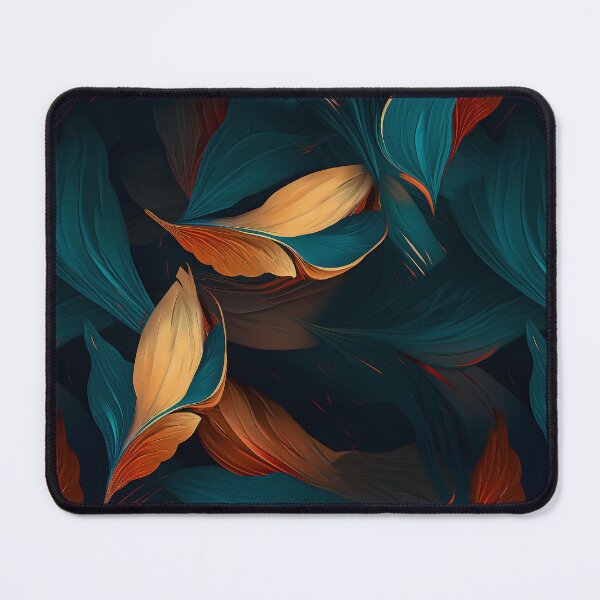 Item preview, Dark water blue and grean abstract organic pattern designed and sold by DyliDaily.