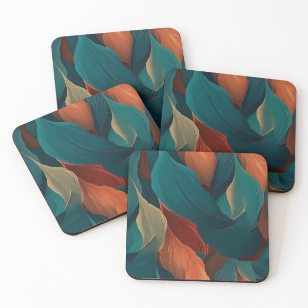 Item preview, Ground blue and grean abstract organic pattern designed and sold by DyliDaily.