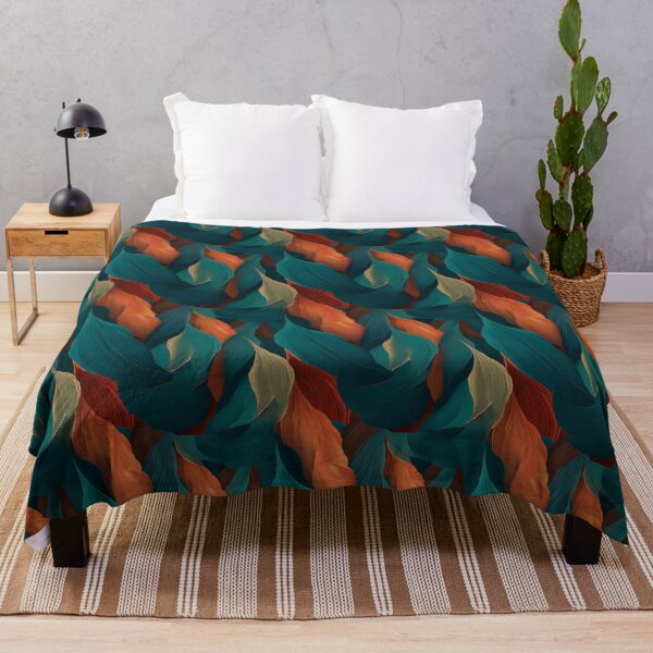 Item preview, Ground blue and grean abstract organic pattern designed and sold by DyliDaily.