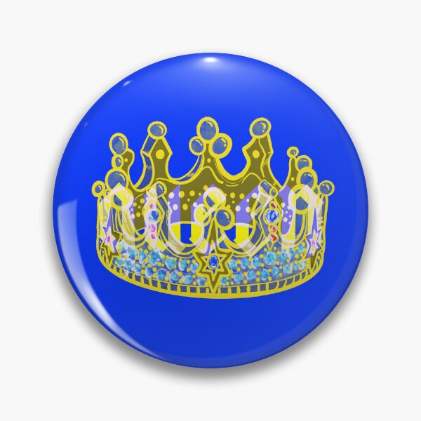 Item preview, QUEENS CROWN BLUE designed and sold by GIVENGRACE.ART.