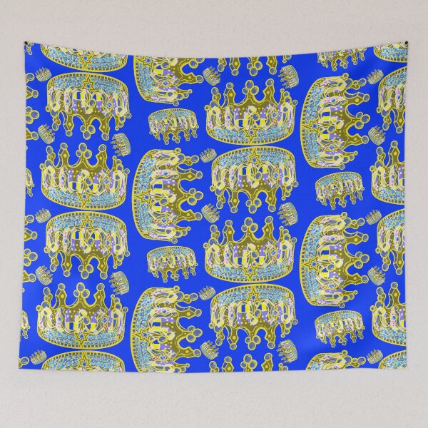 Item preview, QUEENS CROWN BLUE designed and sold by GIVENGRACE.ART.