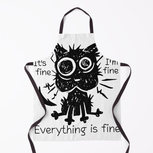 Item preview, It's Fine I'm Fine Everything Is Fine Funny I'm fine dog  Essential t-shirt  designed and sold by MEDKH02.