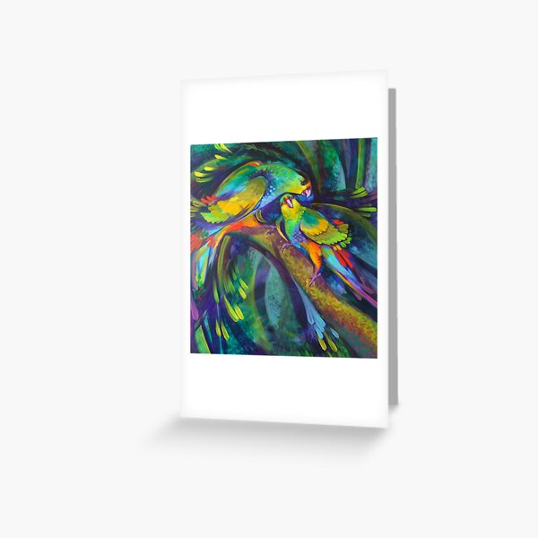 Birdbathing Greeting Card