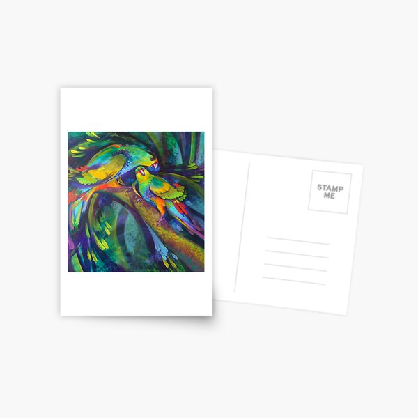 Birdbathing Postcard