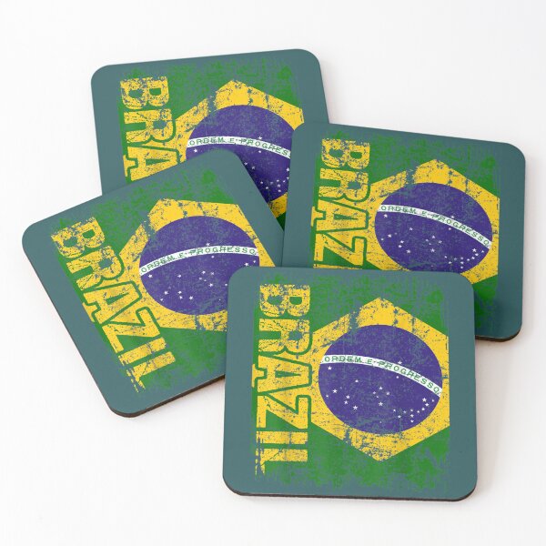 Item preview, brazil brasil flag vintage distressed brazil designed and sold by ZackYanez.