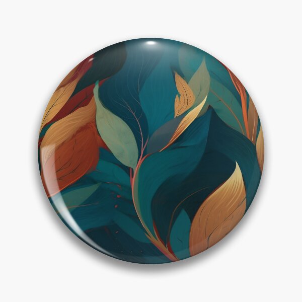 Item preview, Forest blue and grean abstract organic pattern designed and sold by DyliDaily.