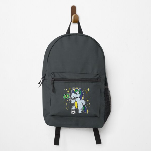 Item preview, brazil flag unicorn football soccer fan women girls kids designed and sold by ZackYanez.