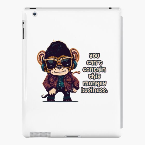 Laughing Monkey Saying Hii iPad Case & Skin for Sale by Ani1111