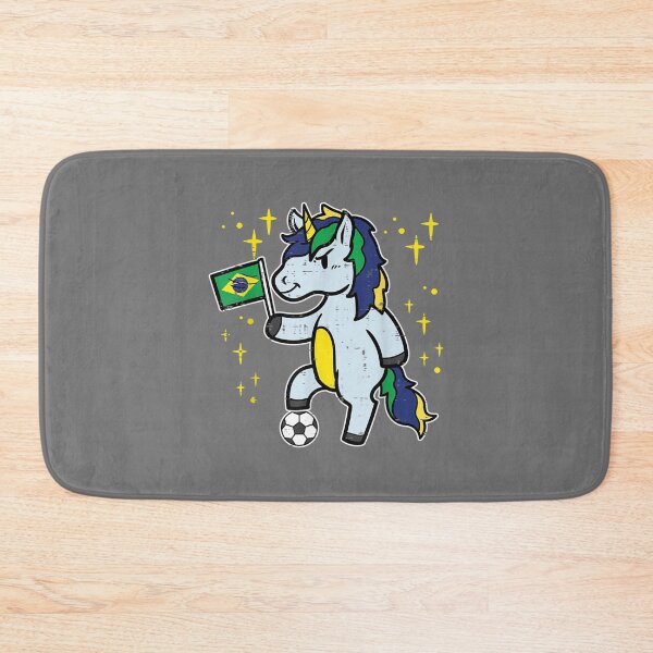 Item preview, brazil flag unicorn football soccer fan women girls kids designed and sold by ZackYanez.