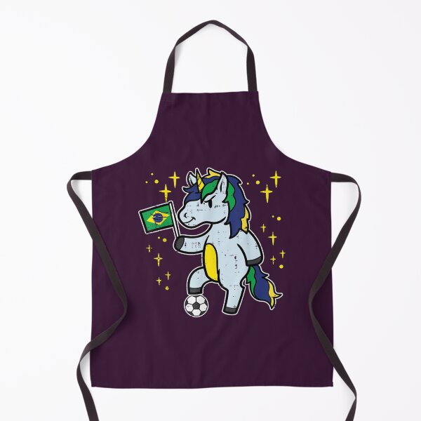 Item preview, brazil flag unicorn football soccer fan women girls kids designed and sold by ZackYanez.