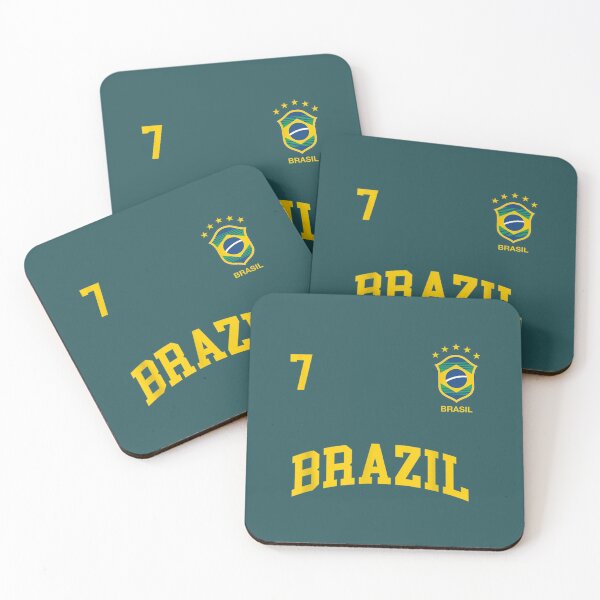 Item preview, brazil t shirt number 7 back brazilian soccer team shirt men designed and sold by ZackYanez.