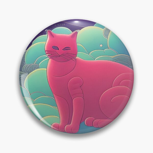 Artikelvorschau, Katze in Weltraumwolken. Traumkatze. Kawaii Astro Katze schrullige Illustration entworfen und verkauft von KumoMachina.