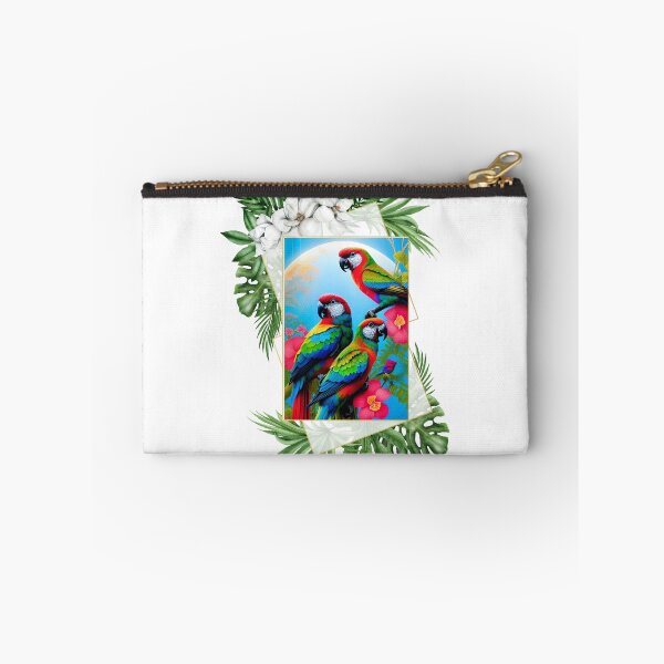 Item preview, Parrots in a Tropical Floral Frame designed and sold by MxA19.
