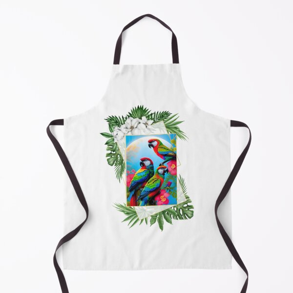 Item preview, Parrots in a Tropical Floral Frame designed and sold by MxA19.