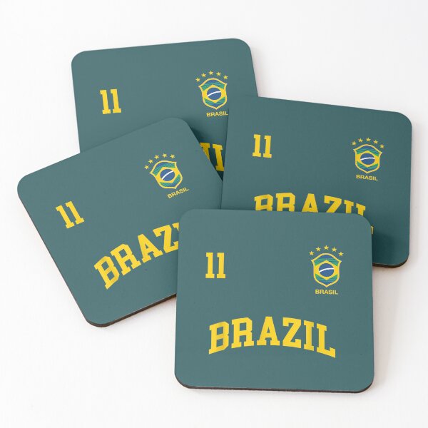 Item preview, number 11 brazilian soccer team sports shirt men designed and sold by ZackYanez.