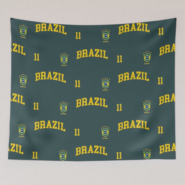 Item preview, number 11 brazilian soccer team sports shirt men designed and sold by ZackYanez.