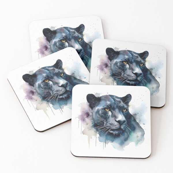 Artikelvorschau, Aquarell waschen Panther entworfen und verkauft von Matt's Artificial Nature.