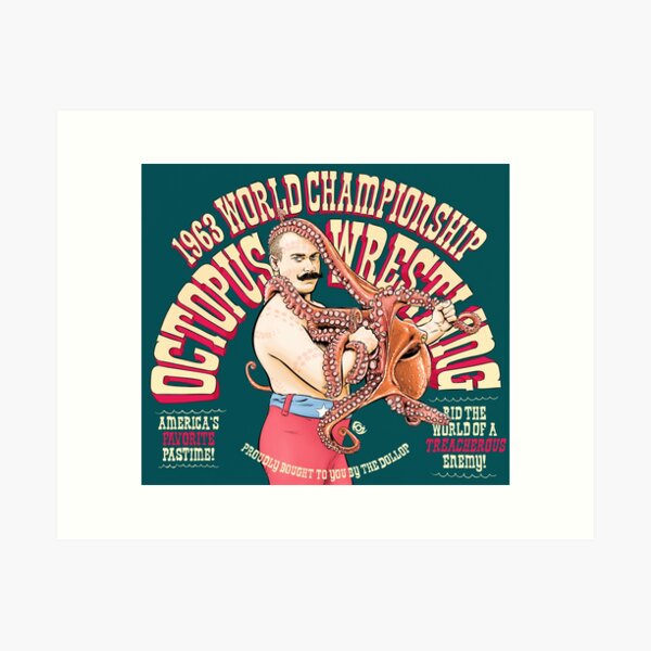 Item preview, The Dollop - Octopus Wrestling designed and sold by James Fosdike.