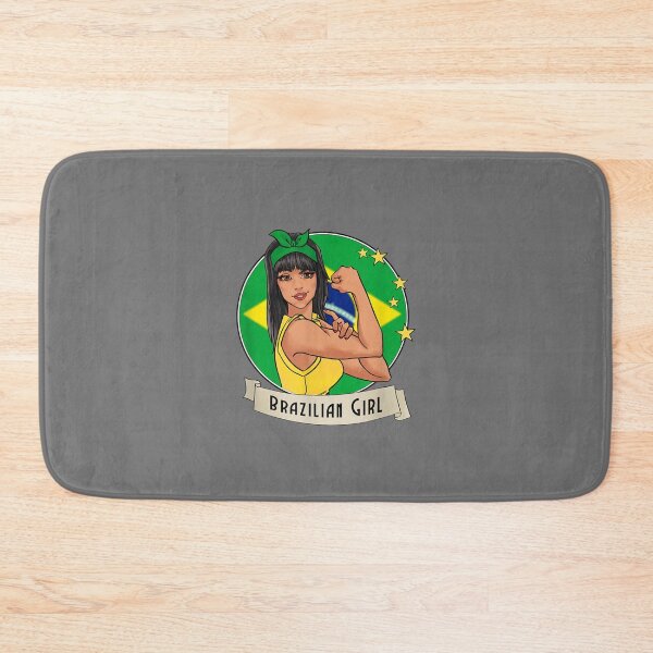 Item preview, brazilian girl brazil flag brasil designed and sold by ZackYanez.