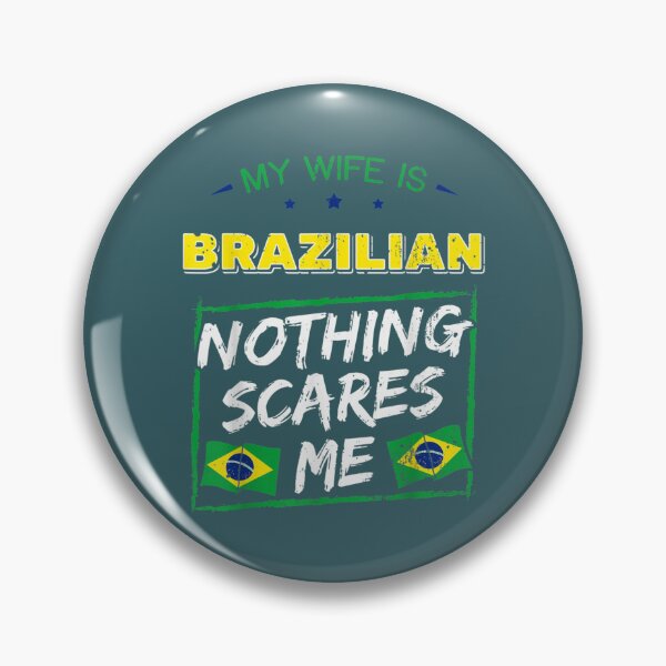Item preview, my wife is brazilian brazil heritage roots flag pride designed and sold by ZackYanez.