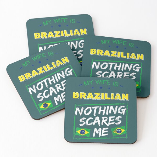 Item preview, my wife is brazilian brazil heritage roots flag pride designed and sold by ZackYanez.