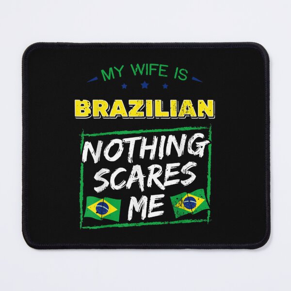 Item preview, my wife is brazilian brazil heritage roots flag pride designed and sold by ZackYanez.