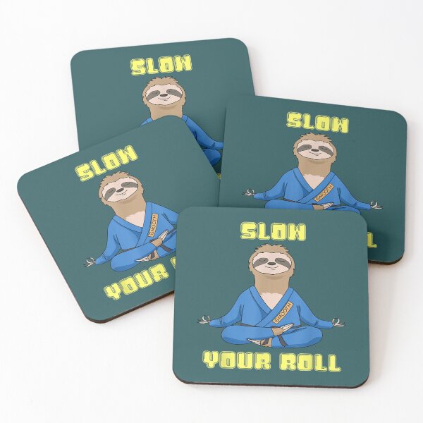 Item preview, jiu jitsu shirts slow your roll sloth mens brazilian designed and sold by ZackYanez.