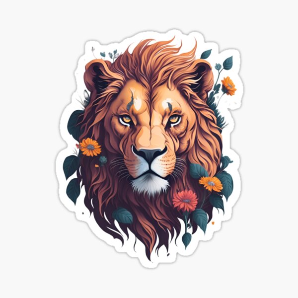 Aslan Full Body Grunge Sticker