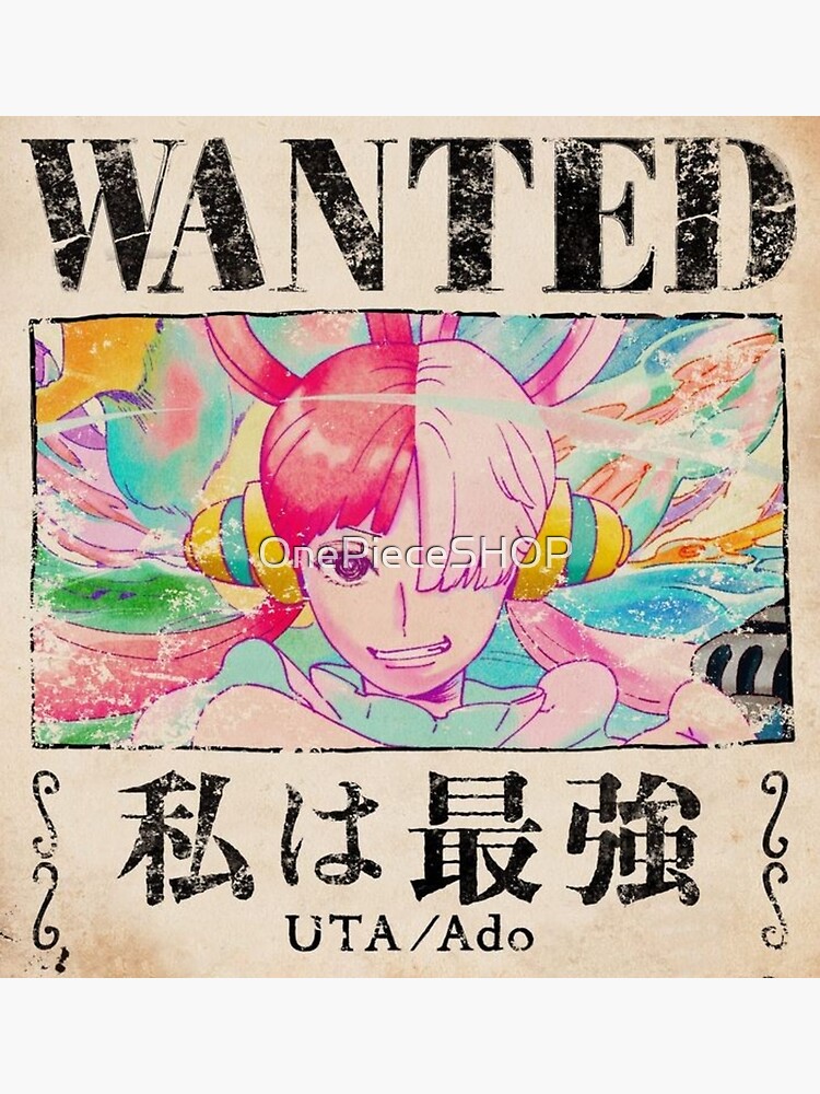 Poster avec l'œuvre « Damso Wanted » de l'artiste OnePieceSHOP
